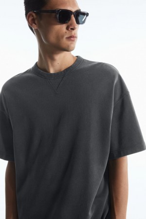 Sudadera COS Oversized Corta-Sleeved Hombre Negros | México CZEY-13524