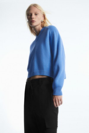 Suéteres COS Deconstructed Lana Mujer Azules | México NCDQ-45937