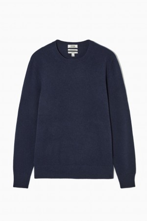 Suéteres COS Pure Cashmere Hombre Azul Marino | México DSWY-95046