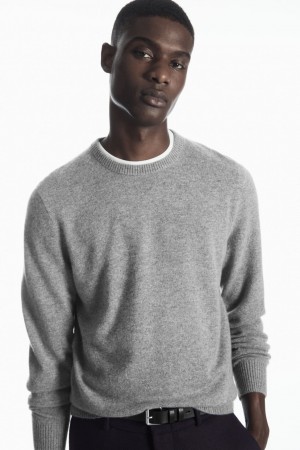 Suéteres COS Pure Cashmere Hombre Grises | México GWSM-89465