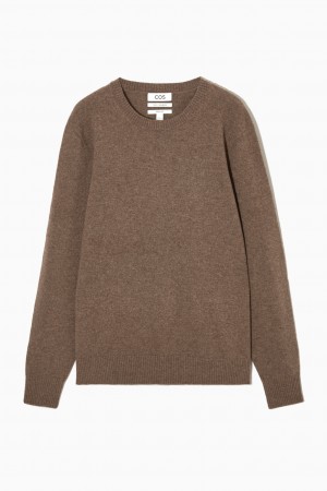 Suéteres COS Pure Cashmere Hombre Marrom | México VFWM-10459