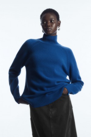 Suéteres COS Pure Cashmere Turtleneck Mujer Azules | México AUTJ-70135