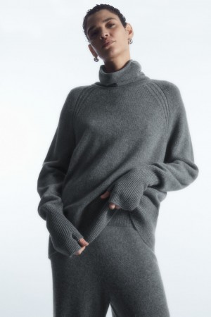 Suéteres COS Pure Cashmere Turtleneck Mujer Grises | México XCQS-59186