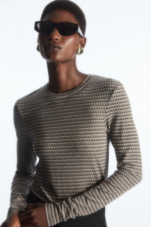 Tops COS Second-Skin Long-Sleeved Mujer Negros | México WAXK-58649