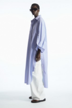 Vestido COS Oversized Deconstructed Mujer Azules Claro | México NYZI-76413