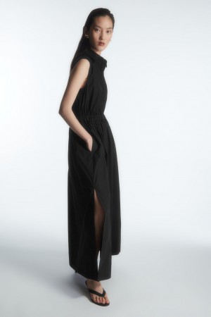 Vestido COS Sin Manga Midi Mujer Negros | México HSNP-64125